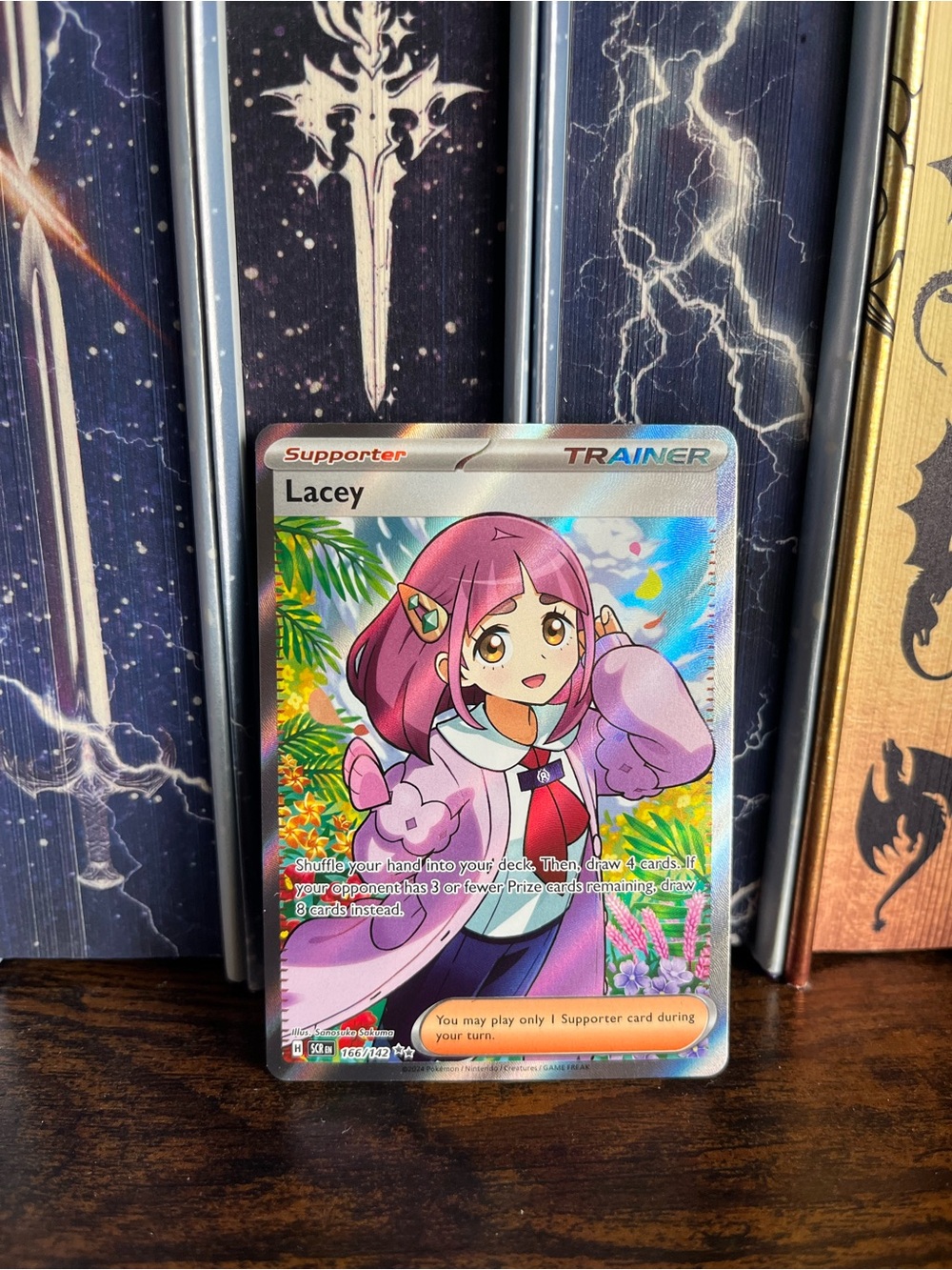 Lacey Pokemon Stellar Crown Ultra Trainer Supporter Card